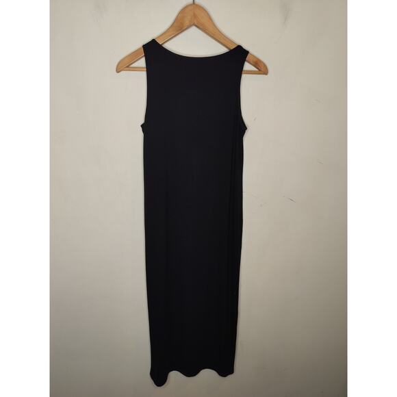 Eileen Fisher Viscose Jersey Midi Tank Dress Minimal Capsule - Picture 4 of 5